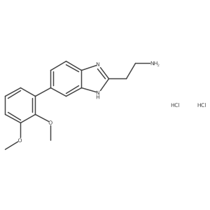 2-[5-(2,3-dimethoxyphenyl)-1H-1,3-benzodiazol-2-yl]ethan-1-amine dihydrochloride结构式