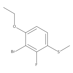 (3-Bromo-4-ethoxy-2-fluorophenyl)(methyl)sulfane结构式