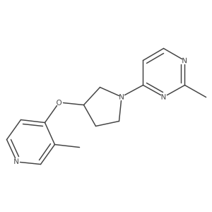 2-Methyl-4-{3-[(3-methylpyridin-4-yl)oxy]pyrrolidin-1-yl}pyrimidine结构式