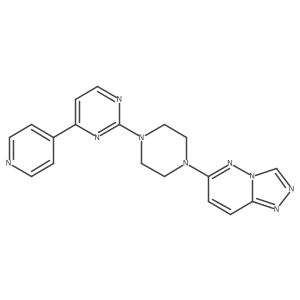 4-(Pyridin-4-yl)-2-(4-{[1,2,4]triazolo[4,3-b]pyridazin-6-yl}piperazin-1-yl)pyrimidine Structure