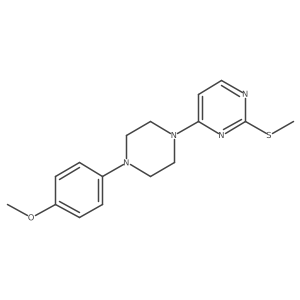 4-[4-(4-Methoxyphenyl)piperazin-1-yl]-2-(methylsulfanyl)pyrimidine Structure
