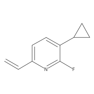 3-Cyclopropyl-6-ethenyl-2-fluoropyridine结构式
