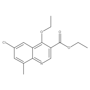 Ethyl 6-Chloro-4-ethoxy-8-methylquinoline-3-carboxylate Structure