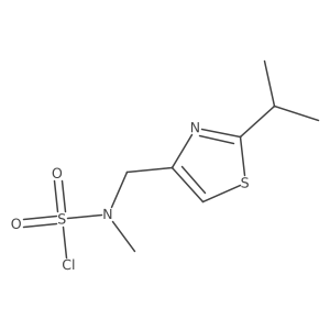 N-methyl-N-{[2-(propan-2-yl)-1,3-thiazol-4-yl]methyl}sulfamoyl chloride Structure