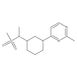 N-methyl-N-[1-(2-methylpyrimidin-4-yl)piperidin-3-yl]methanesulfonamide结构式