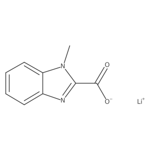 lithium(1+) 1-methyl-1H-1,3-benzodiazole-2-carboxylate结构式