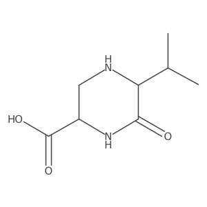 5-(1-Methylethyl)-6-oxo-2-piperazinecarboxylic acid Structure