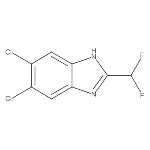 5,6-Dichloro-2-(difluoromethyl)-1H-benzo[d]imidazole Structure