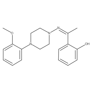 2-[(E)-N-[4-(2-methoxyphenyl)piperazin-1-yl]-C-methylcarbonimidoyl]phenol Structure