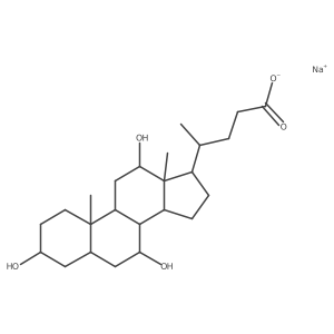 sodium;4-[(3R,5S,7R,8R,9S,10S,12S,13R,14S,17R)-3,7,12-trihydroxy-10,13-dimethyl-2,3,4,5,6,7,8,9,11,12,14,15,16,17-tetradecahydro-1H-cyclopenta[a]phenanthren-17-yl]pentanoate Structure