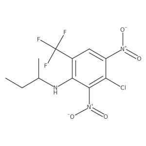 N-sec-butyl-3-chloro-2,4-dinitro-6-trifluoromethylaniline结构式