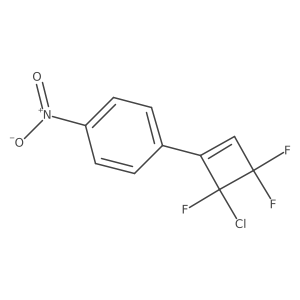 4-(4-Chloro-3,3,4-trifluoro-1-cyclobuten-1-yl)nitrobenzene结构式