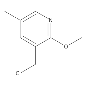 3-(Chloromethyl)-2-methoxy-5-methylpyridine结构式