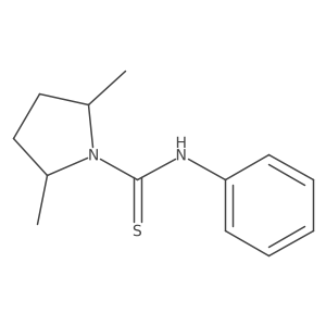 cis-2,5-Dimethyl-N-phenyl-1-pyrrolidinecarbothioamide结构式