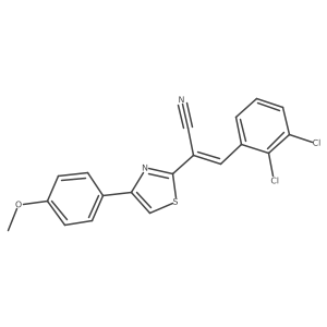 (Z)-3-(2,3-dichlorophenyl)-2-(4-(4-methoxyphenyl)thiazol-2-yl)acrylonitrile Structure