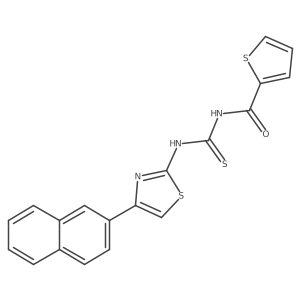 N-[[[4-(2-Naphthalenyl)-2-thiazolyl]amino]thioxomethyl]-2-thiophenecarboxamide Structure