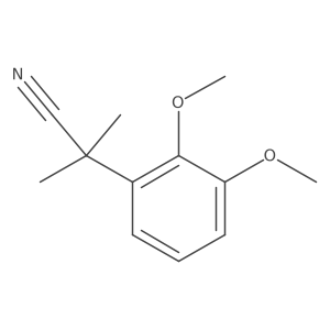 2-(2,3-Dimethoxyphenyl)-2-methylpropanenitrile Structure