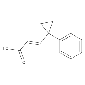 (2E)-3-(1-Phenylcyclopropyl)prop-2-enoic acid Structure