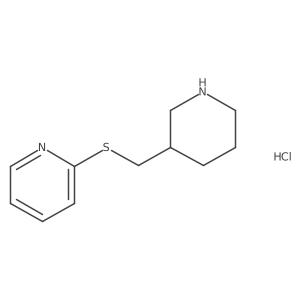 2-(Piperidin-3-ylmethylsulfanyl)-pyridine hydrochloride结构式