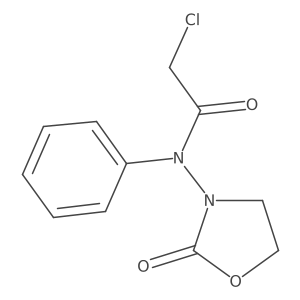 2-Chloro-N-(2-oxo-3-oxazolidinyl)-N-phenylacetamide结构式