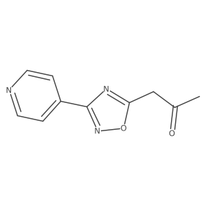 1-[3-(4-Pyridinyl)-1,2,4-oxadiazol-5-yl]-2-propanone结构式