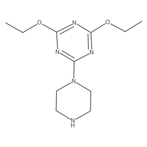 4,6-Diethoxy-2-piperazino-1,3,5-triazine结构式