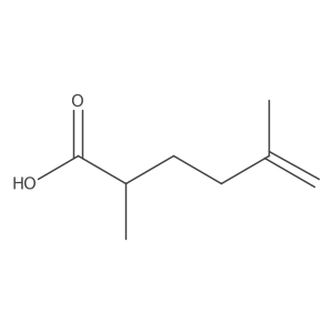 2-Methyl-5-methylenehexanoic acid结构式