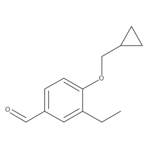 4-(Cyclopropylmethoxy)-3-ethylbenzaldehyde结构式