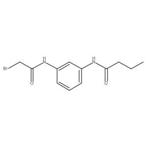 N-{3-[(2-Bromoacetyl)amino]phenyl}butanamide结构式