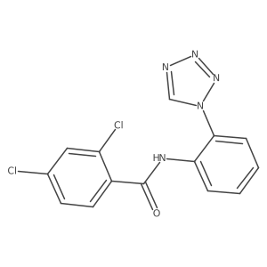 2,4-dichloro-N-[2-(1H-tetrazol-1-yl)phenyl]benzamide Structure