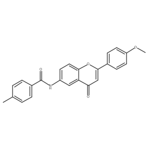 N-[2-(4-methoxyphenyl)-4-oxo-4H-chromen-6-yl]-4-methylbenzamide Structure