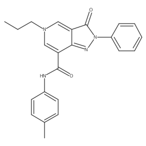 N-(4-methylphenyl)-3-oxo-2-phenyl-5-propyl-2H,3H,5H-pyrazolo[4,3-c]pyridine-7-carboxamide结构式