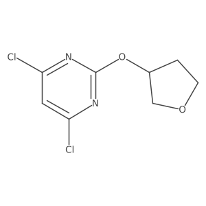 4,6-Dichloro-2-(tetrahydrofuran-3-yloxy)pyrimidine Structure