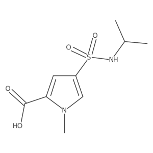 1-methyl-4-[(propan-2-yl)sulfamoyl]-1H-pyrrole-2-carboxylic acid Structure