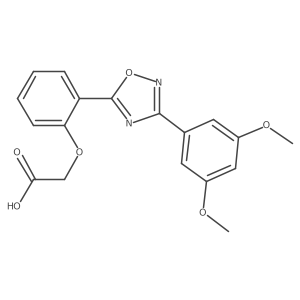 2-[2-[3-(3,5-Dimethoxyphenyl)-1,2,4-oxadiazol-5-yl]phenoxy]acetic acid Structure
