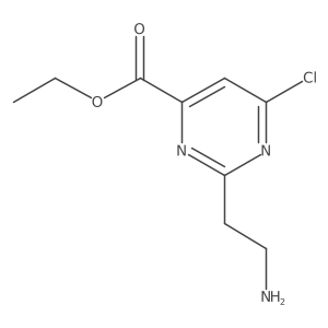 2-[4-Chloro-6-(ethoxycarbonyl)pyrimidin-2-YL]ethanamine Structure