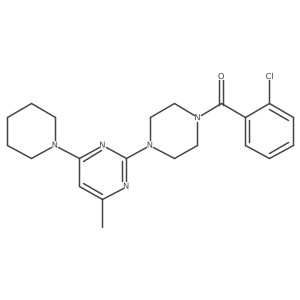 2-[4-(2-Chlorobenzoyl)piperazin-1-yl]-4-methyl-6-(piperidin-1-yl)pyrimidine Structure