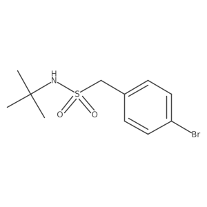1-(4-bromophenyl)-N-tert-butylmethanesulfonamide Structure