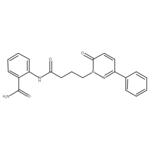 2-(4-(6-oxo-3-phenylpyridazin-1(6H)-yl)butanamido)benzamide Structure