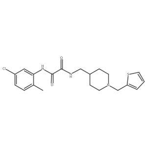 N1-(5-chloro-2-methylphenyl)-N2-((1-(thiophen-2-ylmethyl)piperidin-4-yl)methyl)oxalamide Structure