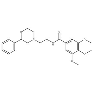 3,4,5-trimethoxy-N-(2-(2-phenylmorpholino)ethyl)benzamide结构式