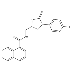 N-((3-(4-fluorophenyl)-2-oxooxazolidin-5-yl)methyl)-1-naphthamide结构式