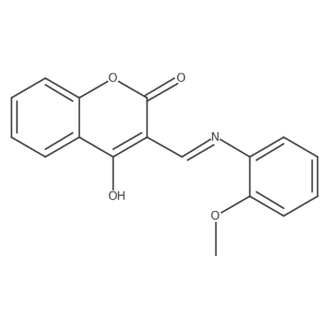 (3E)-3-[(2-methoxyanilino)methylidene]chromene-2,4-dione Structure