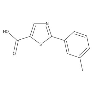 2-(3-Methylphenyl)-1,3-thiazole-5-carboxylic acid Structure