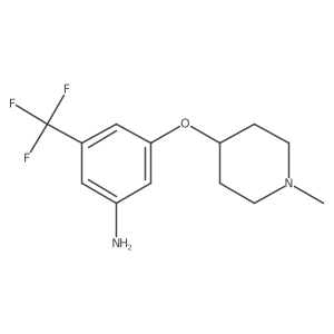 3-(1-Methyl-piperidin-4-yloxy)-5-trifluoromethyl-phenylamine Structure