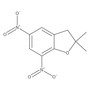 2,3-Dihydro-2,2-dimethyl-5,7-dinitrobenzofuran结构式