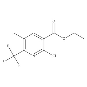 Ethyl 2-chloro-5-methyl-6-(trifluoromethyl)nicotinate Structure