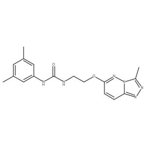 1-(3,5-Dimethylphenyl)-3-[2-({3-methyl-[1,2,4]triazolo[4,3-b]pyridazin-6-yl}oxy)ethyl]urea结构式