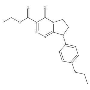 Ethyl 8-(4-ethoxyphenyl)-4-oxo-4,6,7,8-tetrahydroimidazo[2,1-c][1,2,4]triazine-3-carboxylate结构式
