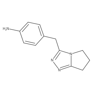 4-{5H,6H,7H-pyrrolo[2,1-c][1,2,4]triazol-3-ylmethyl}aniline Structure